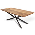 Esstisch Schweizerkante Design mit abgerundeten Kanten