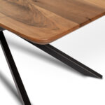 Esstisch Schweizerkante Design mit abgerundeten Kanten – Bild 2