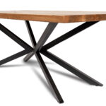 Esstisch aus Walnussholz – Design mit gerader Kante – Bild 3